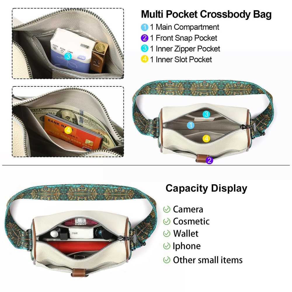 Small Crossbody Purses, Leather Cell Phone Crossbody Bags, Travel V :] - Picture 3 of 7